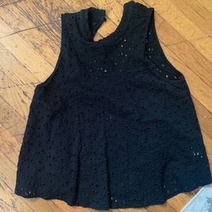 Free people tank top with open back